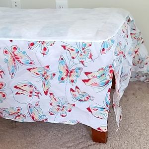Twin Butterfly Bed Skirt